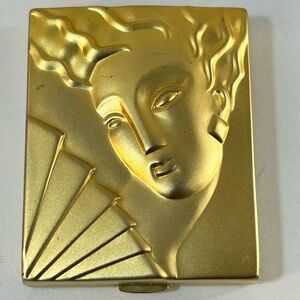 Elegant Gold Compact Case